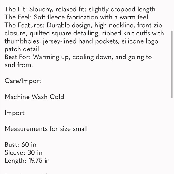 FP Movement - Outward Bounds Fleece Small - Picture 6 of 8